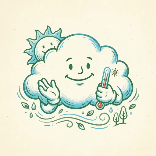 ClimateQuest mascot encouraging