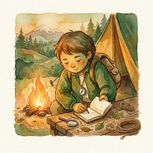 CuriosityQuest mascot working