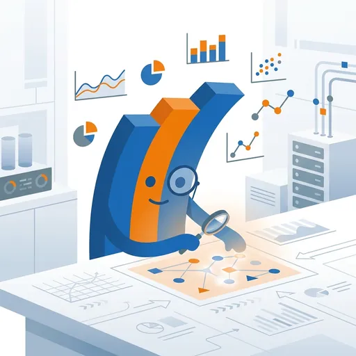 DataForge mascot working