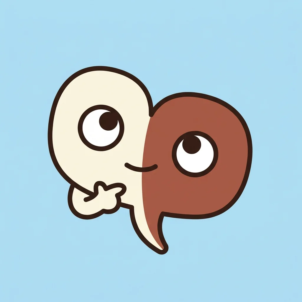 DialogueQuest mascot thinking