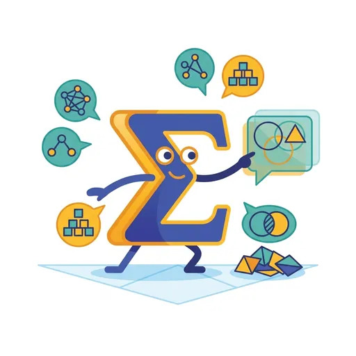 DiscreteQuest mascot demonstrating