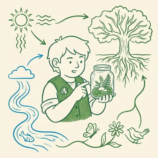 EcoSphere mascot demonstrating