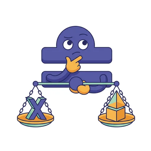 EquationQuest mascot thinking