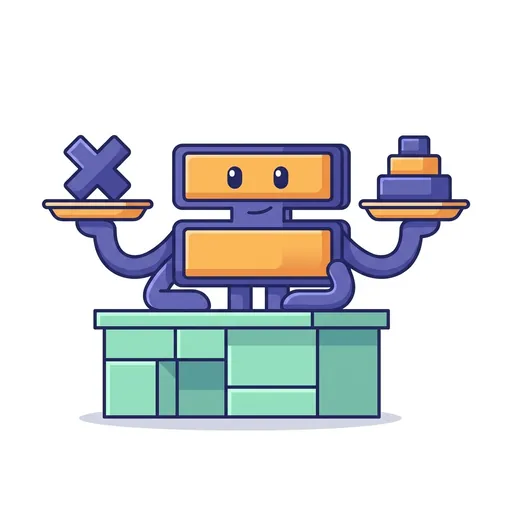 EquationQuest mascot working