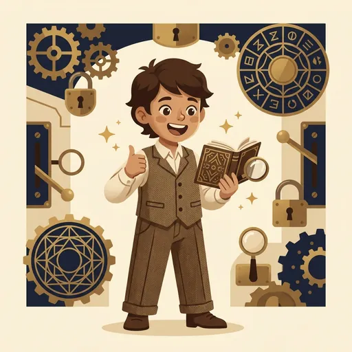 EscapeForge mascot praising
