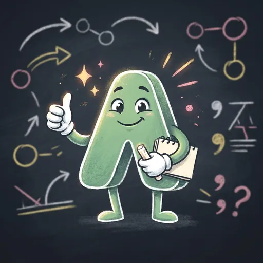 GrammarForge mascot praising