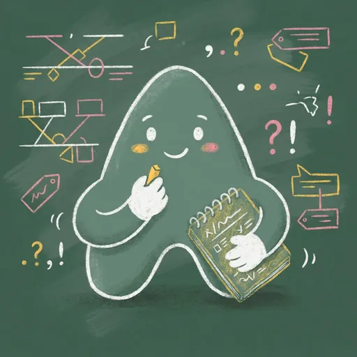 GrammarForge mascot thinking