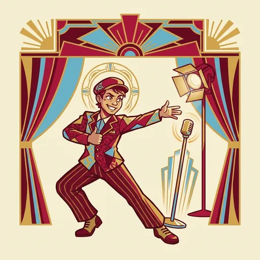 ImprovQuest mascot demonstrating