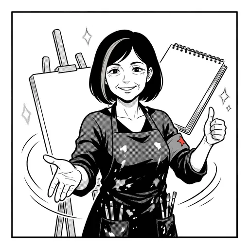 MangaForge mascot encouraging