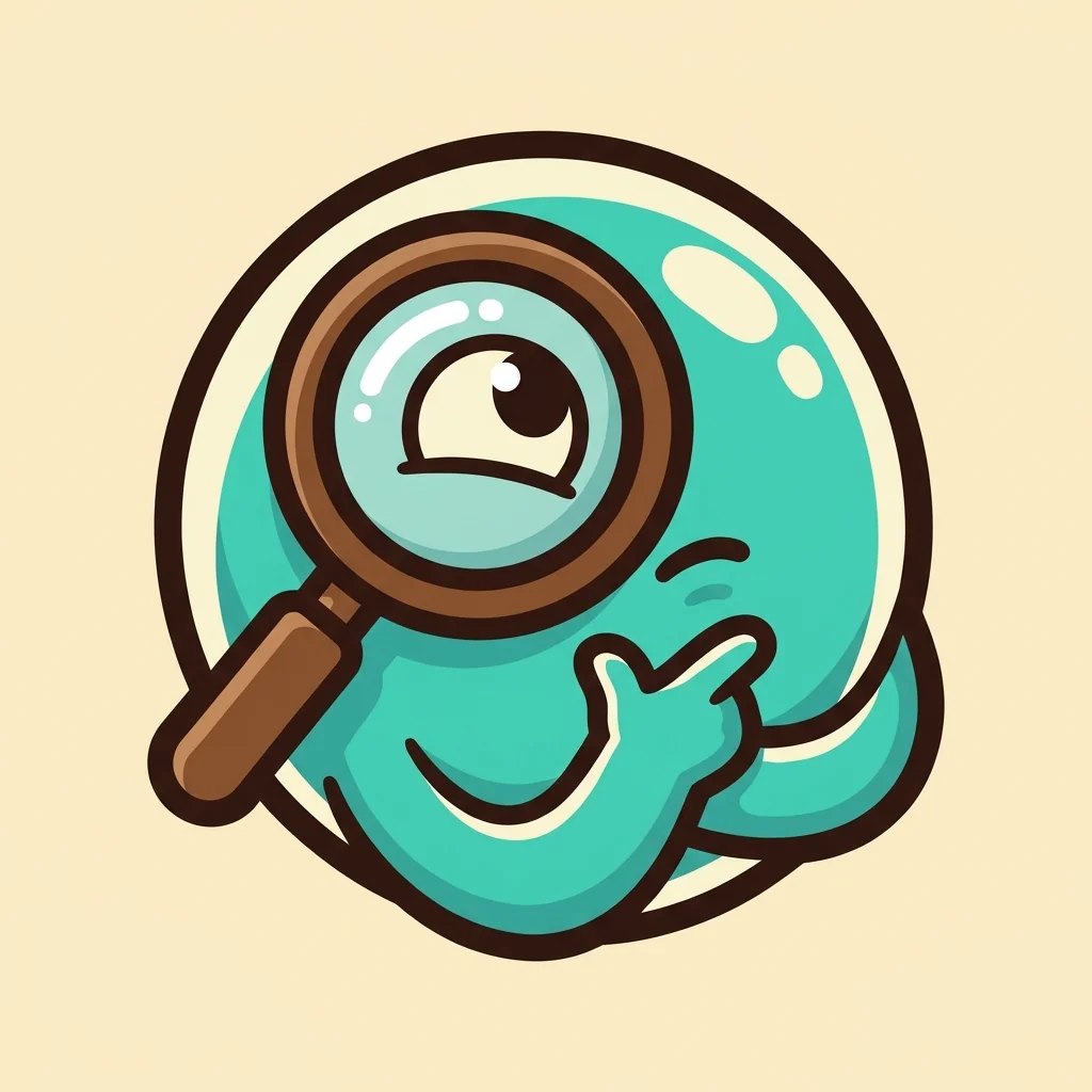 MicrobeLab mascot thinking