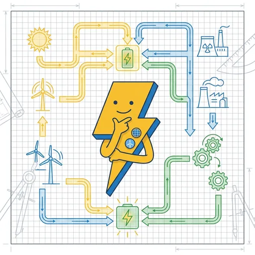 PowerForge mascot thinking