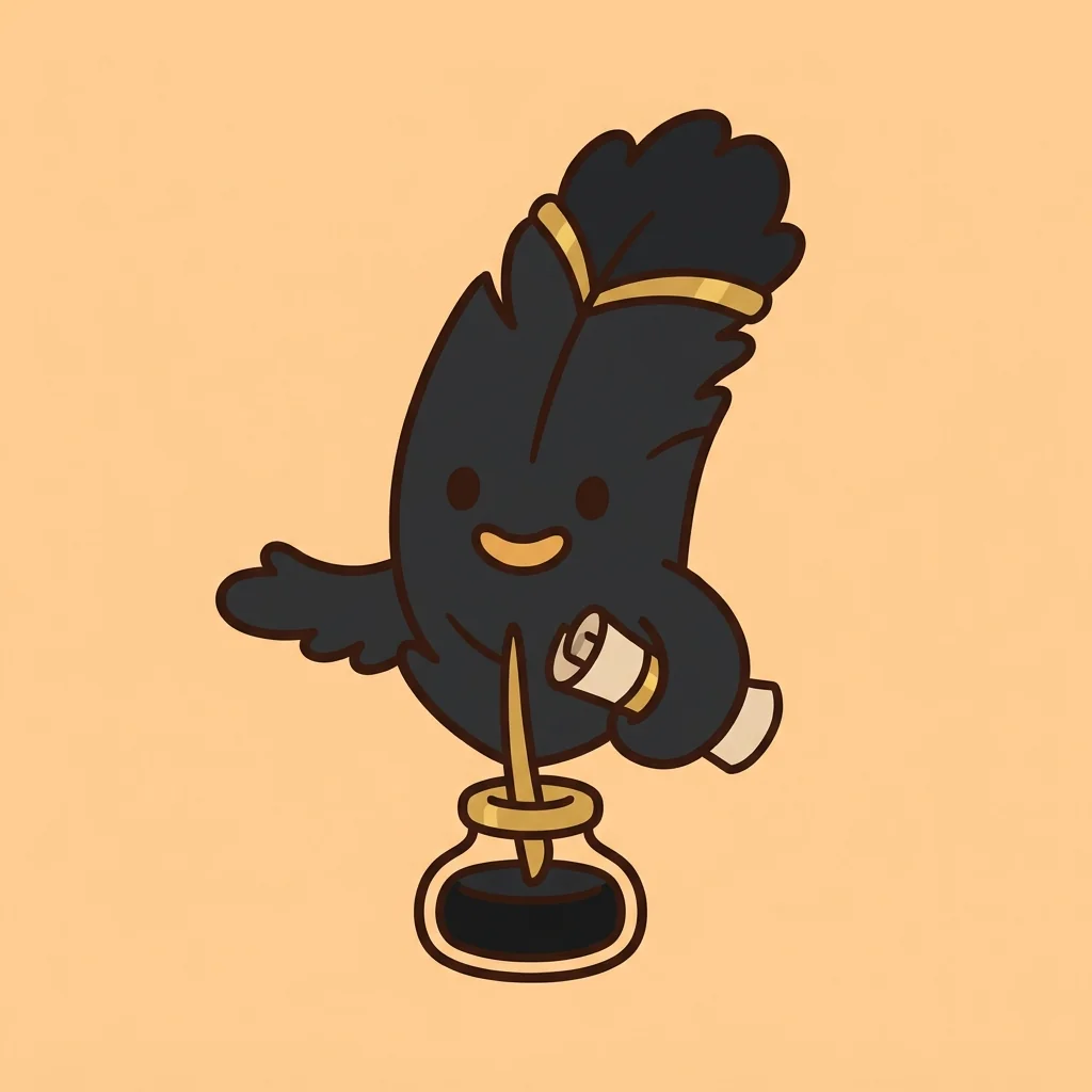 QuillSpell mascot encouraging