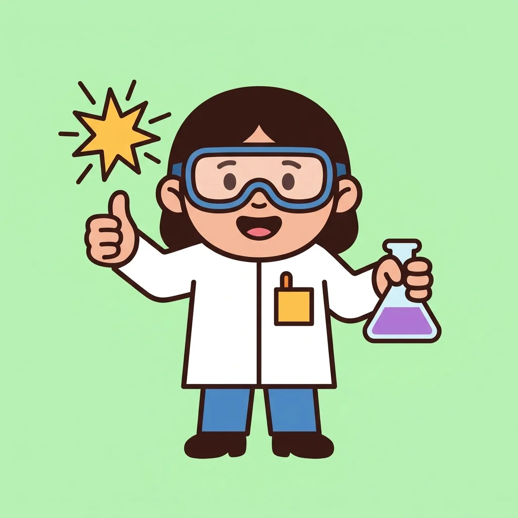 SaffronLab mascot praising