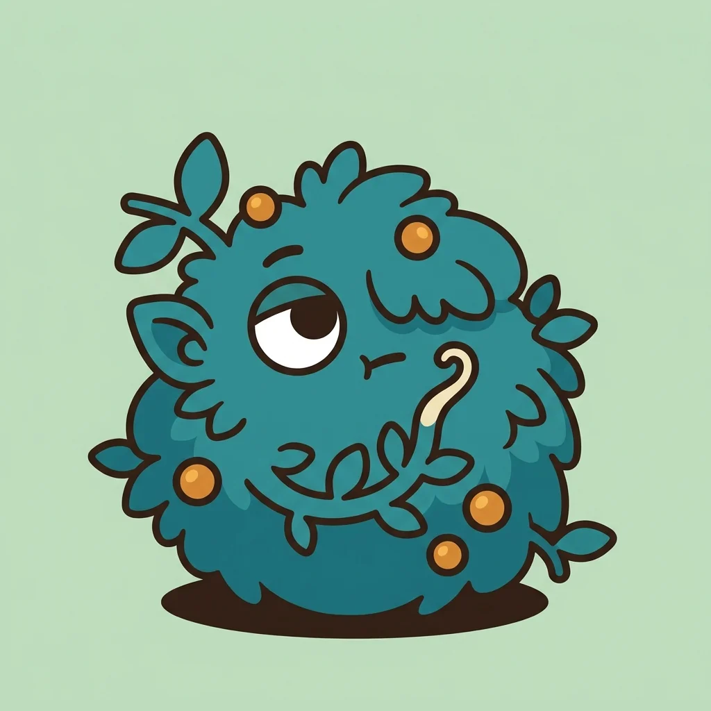 VoiceTale mascot thinking