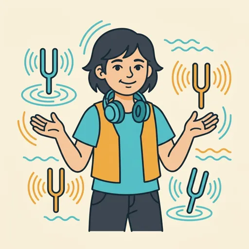 WaveForge mascot encouraging