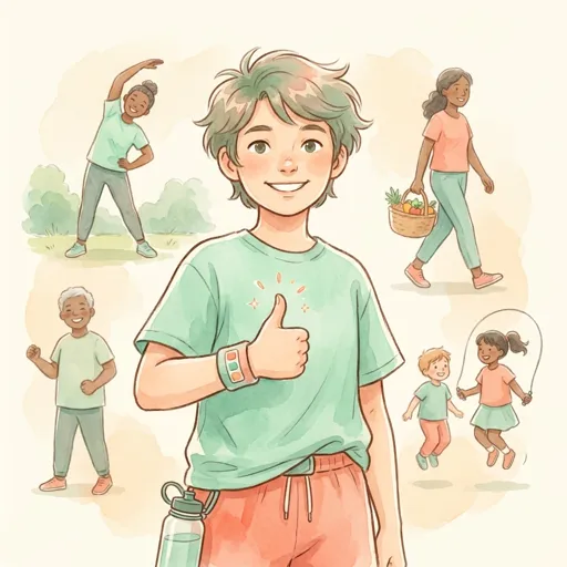 WellnessForge mascot praising