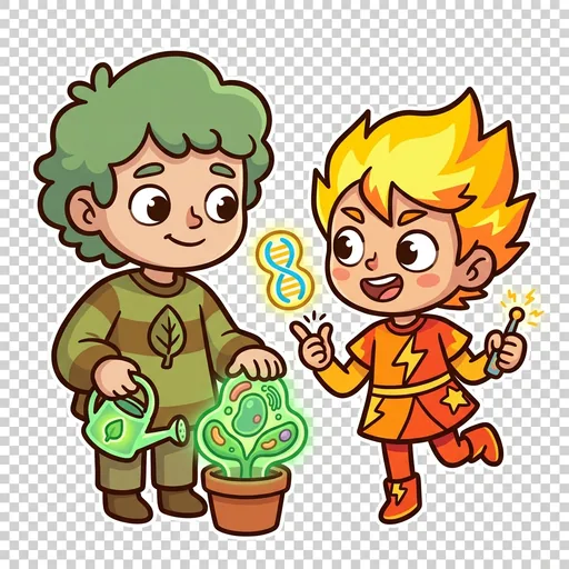 Flicker and Sprout portrait