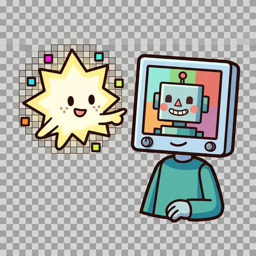 Pixel and Canvas portrait