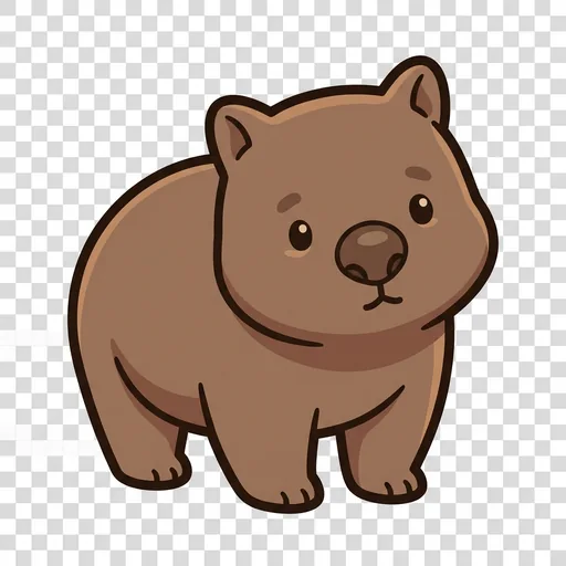 Wonder the Wombat portrait