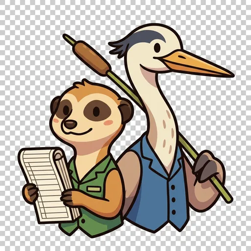 Norm and Yardstick portrait